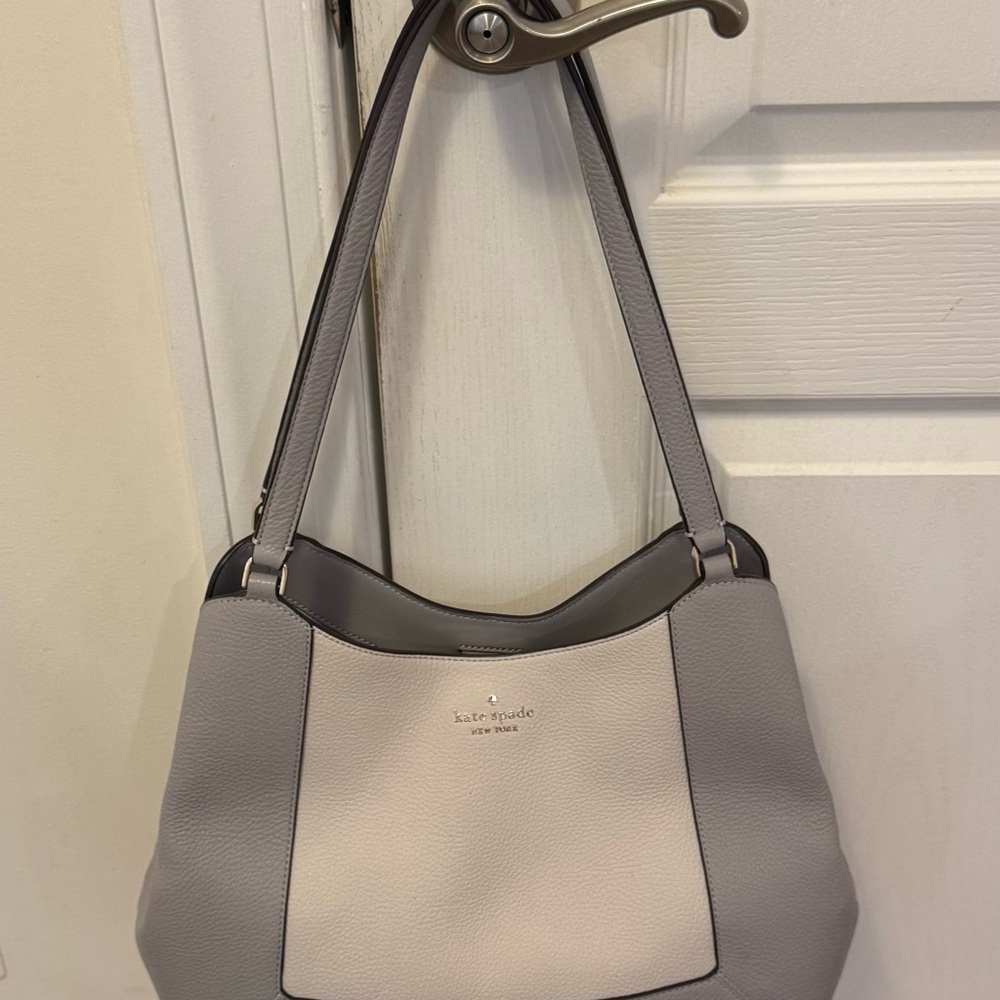 Lena Colorblock Large Triple Compartment Shoulder Bag